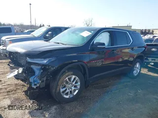 2023 Chevrolet Traverse LS with VIN 1GNERFKW2PJ320318, listed as a IAAI auction lot 41768200 with 12,811 mi miles. Bid and sale history available at carsss.com. Image 2.