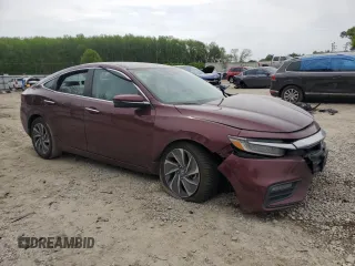 2019 Honda Insight Touring with VIN 19XZE4F90KE021222, listed as a Copart auction lot 52618265 with 98,851 mi miles and Salvage Title. Bid and sale history available at DreamBid. Image 4.