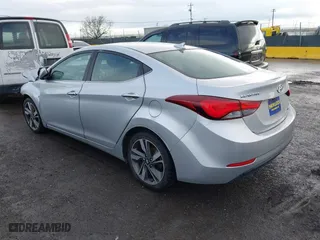 2014 Hyundai Elantra SE with VIN KMHDH4AE8EU170548, listed as a IAAI auction lot 41789097 with 196,055 mi miles. Bid and sale history available at carsss.com. Image 3.