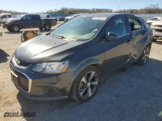 2017 Chevrolet Sonic Premier with VIN 1G1JF5SB2H4125111, listed as a Copart auction lot 48188415 with 142,195 mi miles and Salvage Title. Bid and sale history available at carsss.com. Image 1.