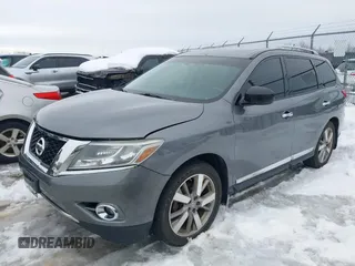 2015 Nissan Pathfinder Platinum with VIN 5N1AR2MM3FC710127, listed as a IAAI auction lot 41617867 with 112,020 mi miles and . Bid and sale history available at DreamBid. Image 19.