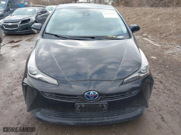 2019 Toyota Prius L Eco with VIN JTDKARFU2K3075952, listed as a IAAI auction lot 41686956 with 81,000 mi miles. Bid and sale history available at carsss.com. Image 12.