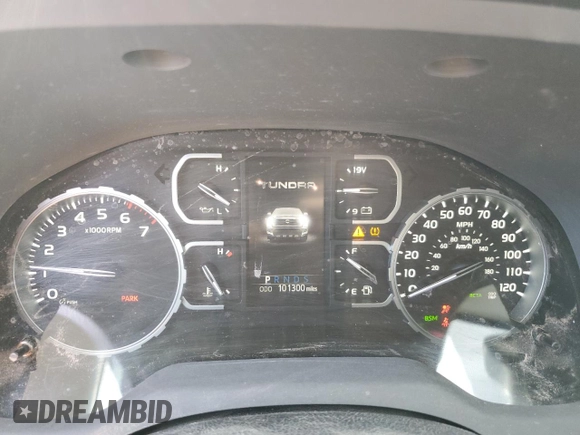 2018 Toyota Tundra 2WD SR5 with VIN 5TFEM5F18JX124954, listed as a Copart auction lot 46666015 with 101,300 mi miles and Salvage Title. Bid and sale history available at carsss.com. Image 9.