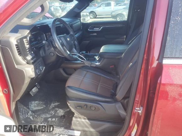 2024 Chevrolet Silverado 1500 High Country with VIN 1GCUDJEL1RZ179009, listed as a Copart auction lot 85072814 with 23,971 mi miles and Salvage Title. Bid and sale history available at DreamBid. Image 7.