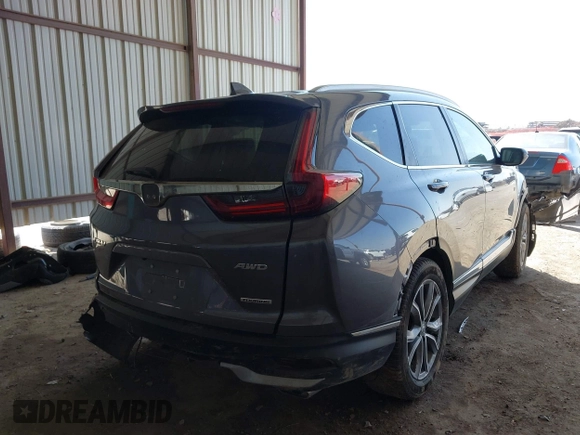 2022 Honda CR-V Touring with VIN 2HKRW2H95NH647587, listed as a IAAI auction lot 41790565 with 85,879 mi miles. Bid and sale history available at carsss.com. Image 4.