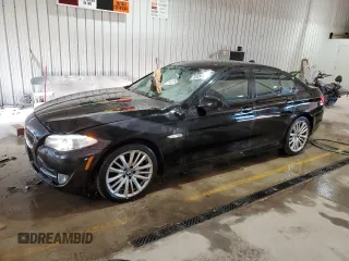 2011 BMW 5 Series 550i with VIN WBAFR9C53BC271063, listed as a Copart auction lot 79333414 with 59,235 mi miles and Salvage title. Bid and sale history available at DreamBid. Image 1.
