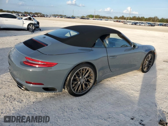 2018 Porsche 911 991 Carrera with VIN WP0CA2A99JS138418, listed as a Copart auction lot 80159034 with 26,777 mi miles and Salvage Title. Bid and sale history available at carsss.com. Image 3.