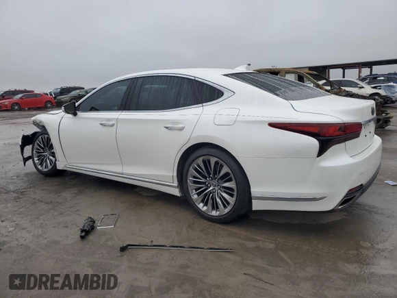 2022 Lexus LS with VIN JTHD51FF7N5015883, listed as a Copart auction lot 45516195 with 20,683 mi miles and Salvage Title. Bid and sale history available at carsss.com. Image 2.
