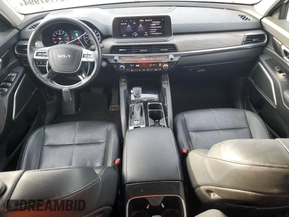 2022 Kia Telluride EX with VIN 5XYP3DHC3NG252841, listed as a Copart auction lot 81147994 with 50,481 mi miles and Salvage Title. Bid and sale history available at carsss.com. Image 8.