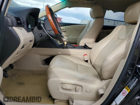 2010 Lexus RX 450h with VIN JTJBC1BA1A2414418, listed as a Copart auction lot 51016425 with 47,883 mi miles and Salvage Title. Bid and sale history available at DreamBid. Image 7.