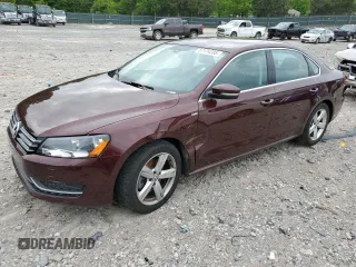 2014 Volkswagen Passat Wolfsburg Edition with VIN 1VWAS7A30EC028920, listed as a Copart auction lot 57174285 with 129,797 mi miles and Salvage title. Bid and sale history available at DreamBid. Image 1.