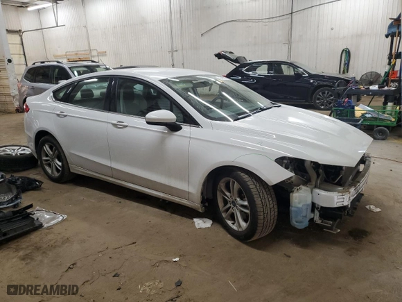 2018 Ford Fusion SE with VIN 3FA6P0HD4JR232363, listed as a Copart auction lot 48402375 with 19,483 mi miles and Salvage Title. Bid and sale history available at carsss.com. Image 4.