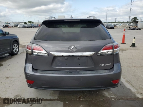 2015 Lexus RX 350 with VIN 2T2ZK1BA1FC176465, listed as a Copart auction lot 57111575 with Not provided miles and Salvage title. Bid and sale history available at DreamBid. Image 6.