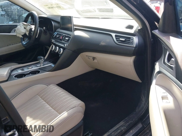 2021 Genesis G70 3.3T with VIN KMTG74LE8MU071424, listed as a IAAI auction lot 41646686 with 23,487 mi miles. Bid and sale history available at carsss.com. Image 5.