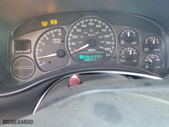 2002 Chevrolet Silverado 1500 LS with VIN 2GCEK19T721282535, listed as a Copart auction lot 87837265 with 280,411 mi miles and Non Repairable. Bid and sale history available at carsss.com. Image 9.
