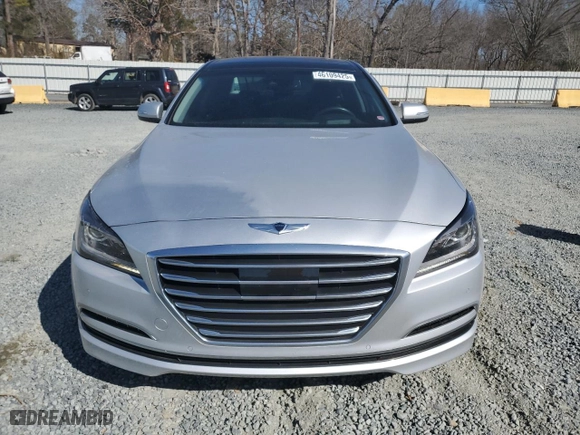 2015 Hyundai Genesis 3.8L with VIN KMHGN4JE1FU052090, listed as a Copart auction lot 46109425 with 70,277 mi miles and Salvage Title. Bid and sale history available at carsss.com. Image 5.
