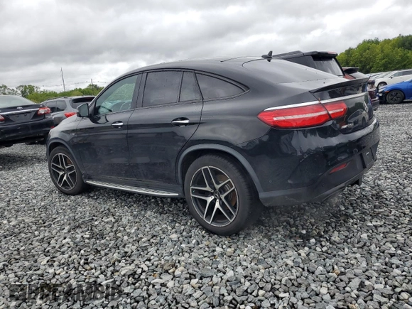 2019 Mercedes-Benz GLE 43 AMG with VIN 4JGED6EB5KA137564, listed as a Copart auction lot 57213595 with 104,144 mi miles and Salvage title. Bid and sale history available at DreamBid. Image 2.