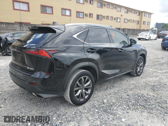 2021 Lexus NX 300 F Sport with VIN JTJSARBZ7M2200953, listed as a Copart auction lot 62469185 with 49,412 mi miles and Salvage title. Bid and sale history available at DreamBid. Image 3.