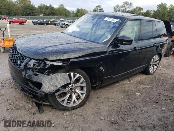 2018 Land Rover Range Rover with VIN SALGR2RV7JA399024, listed as a Copart auction lot 74203374 with 66,438 mi miles and Clean title. Bid and sale history available at DreamBid. Image 1.