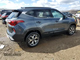 2021 Kia Seltos EX with VIN KNDERCAA9M7213448, listed as a Copart auction lot 49551385 with 58,771 mi miles and Salvage Title. Bid and sale history available at carsss.com. Image 3.