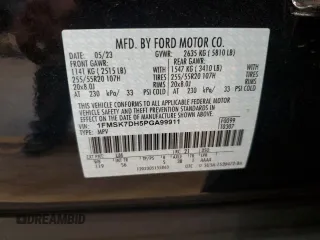 2023 Ford Explorer XLT with VIN 1FMSK7DH5PGA99911, listed as a Copart auction lot 51070835 with 45,698 mi miles and Salvage Title. Bid and sale history available at carsss.com. Image 16.