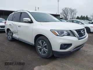 2018 Nissan Pathfinder SL with VIN 5N1DR2MN7JC624253, listed as a IAAI auction lot 41977442 with 104,061 mi miles and . Bid and sale history available at DreamBid. Image 1.