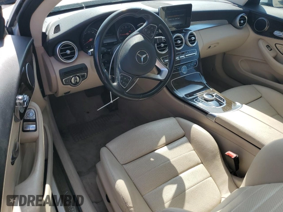2017 Mercedes-Benz C 300 with VIN WDDWJ4KB1HF325798, listed as a Copart auction lot 55823605 with 94,951 mi miles and Salvage title. Bid and sale history available at DreamBid. Image 8.