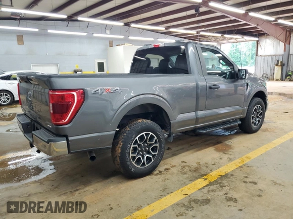 2021 Ford F-150 XL with VIN 1FTMF1EP7MKE58611, listed as a Copart auction lot 56912955 with 30,850 mi miles and Salvage title. Bid and sale history available at DreamBid. Image 3.