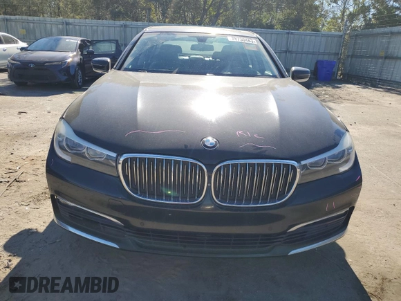 2016 BMW 7 Series 740i with VIN WBA7E2C52GG504017, listed as a Copart auction lot 78730483 with 47,097 mi miles. Bid and sale history available at carsss.com. Image 5.