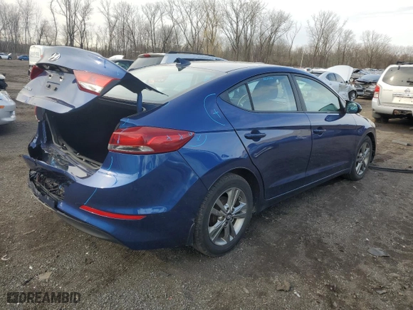 2017 Hyundai Elantra SE with VIN 5NPD84LF5HH142487, listed as a Copart auction lot 49611955 with 173,285 mi miles and Salvage Title. Bid and sale history available at carsss.com. Image 3.