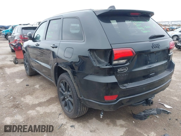 2018 Jeep Grand Cherokee Laredo E with VIN 1C4RJFAG5JC280033, listed as a IAAI auction lot 41953744 with 69,269 mi miles and . Bid and sale history available at DreamBid. Image 3.