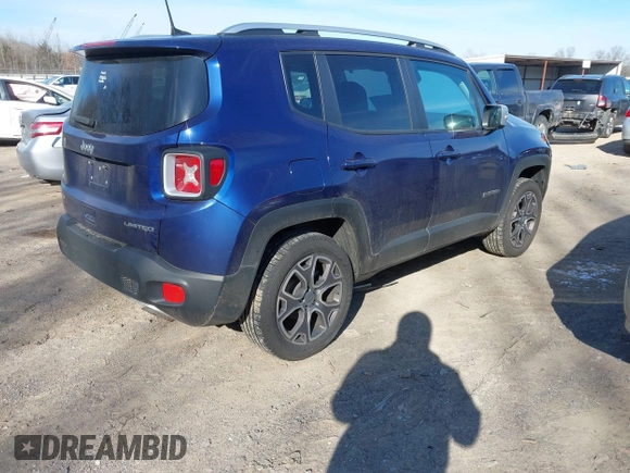 2018 Jeep Renegade Limited z VIN ZACCJBDBXJPG88893, wystawiony jako IAAI lot #41377082 z przebiegiem 120 694 mil mil oraz . Historia ofert i sprzedaży dostępna na DreamBid. Obrazek 4.