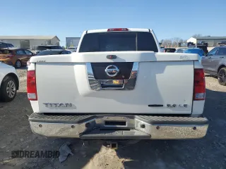 2008 Nissan Titan SE with VIN 1N6BA07D38N323890, listed as a Copart auction lot 43564945 with 191,321 mi miles and Salvage Title. Bid and sale history available at carsss.com. Image 6.