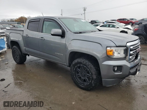 2018 GMC Canyon 2WD SLE with VIN 1GTG5CEN5J1216265, listed as a Copart auction lot 81245954 with 77,464 mi miles and Salvage Title. Bid and sale history available at carsss.com. Image 4.