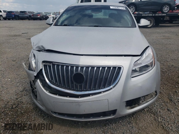 2011 Buick Regal CXL Turbo TO1 with VIN W04GV5EV9B1097451, listed as a Copart auction lot 72307114 with 117,911 mi miles and Salvage Title. Bid and sale history available at carsss.com. Image 5.
