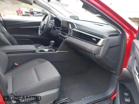 2025 Toyota Camry LE with VIN 4T1DAACK4SU089077, listed as a IAAI auction lot 42166255 with 384 mi miles and . Bid and sale history available at DreamBid. Image 5.