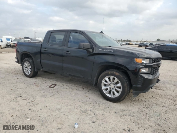 2021 Chevrolet Silverado 1500 Custom with VIN 3GCPWBEK0MG278451, listed as a Copart auction lot 52987165 with 86,101 mi miles and Salvage Title. Bid and sale history available at carsss.com. Image 4.