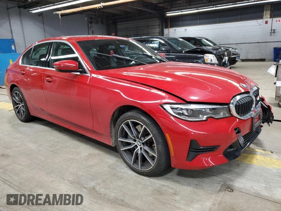 2021 BMW 3 Series 330e with VIN 3MW5P7J02M8C12528, listed as a Copart auction lot 49859615 with 0 mi miles and Salvage Title. Bid and sale history available at carsss.com. Image 4.
