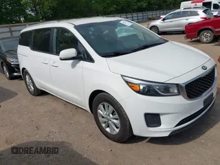 2016 Kia Sedona LX with VIN KNDMB5C11G6204116, listed as a IAAI auction lot 42153230 with 194,553 mi miles. Bid and sale history available at carsss.com. Image 1.