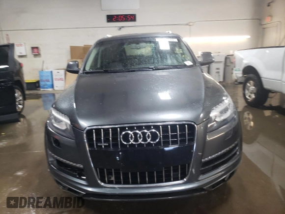 2015 Audi Q7 Premium with VIN WA1CGAFE0FD025722, listed as a Copart auction lot 48874585 with 105,663 mi miles and Salvage title. Bid and sale history available at DreamBid. Image 5.