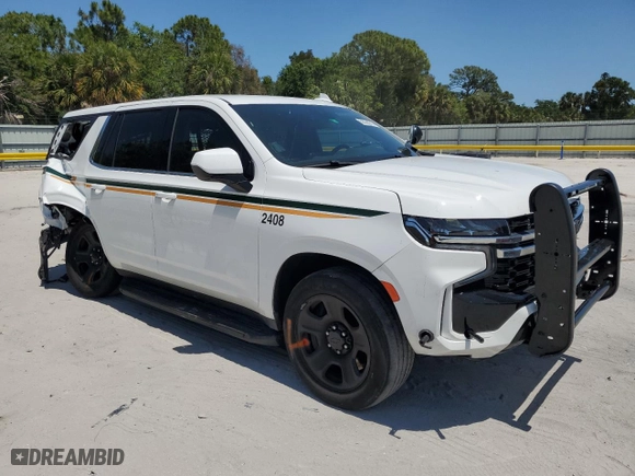 2024 Chevrolet Tahoe Commercial with VIN 1GNSCLED9RR174937, listed as a Copart auction lot 50344075 with 16,598 mi miles and Non Repairable. Bid and sale history available at carsss.com. Image 4.