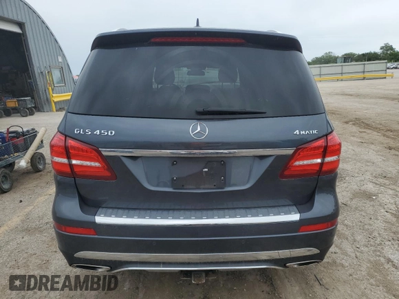 2017 Mercedes-Benz GLS 450 with VIN 4JGDF6EE1HA758356, listed as a Copart auction lot 55816615 with 104,840 mi miles and Salvage title. Bid and sale history available at DreamBid. Image 6.