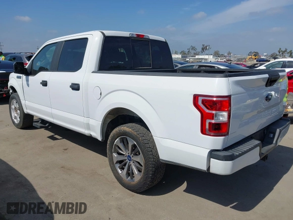 2019 Ford F-150 XL with VIN 1FTEW1EP1KKD58344, listed as a IAAI auction lot 42574848 with 54,133 mi miles and . Bid and sale history available at DreamBid. Image 3.