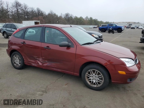 2005 Ford Focus S with VIN 3FAFP37N55R136243, listed as a Copart auction lot 49668445 with 144,211 mi miles and Salvage Title. Bid and sale history available at carsss.com. Image 4.