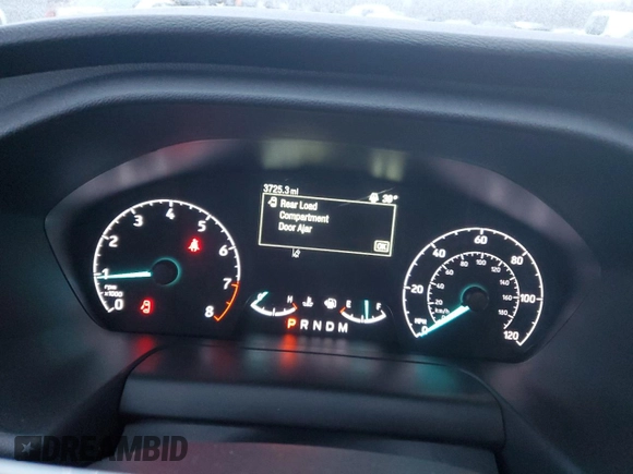 2024 Ford Transit Cargo with VIN 1FTBR1Y88RKA95648, listed as a Copart auction lot 84110294 with 3,725 mi miles and Salvage title. Bid and sale history available at DreamBid. Image 9.