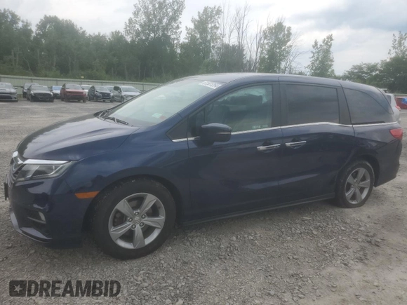 2019 Honda Odyssey EX with VIN 5FNRL6H58KB022432, listed as a Copart auction lot 61501254 with 91,979 mi miles and Non Repairable. Bid and sale history available at carsss.com. Image 1.