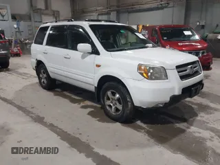 2006 Honda Pilot EX-L with VIN 2HKYF18506H547949, listed as a IAAI auction lot 41929171 with 257,203 mi miles and . Bid and sale history available at carsss.com. Image 1.