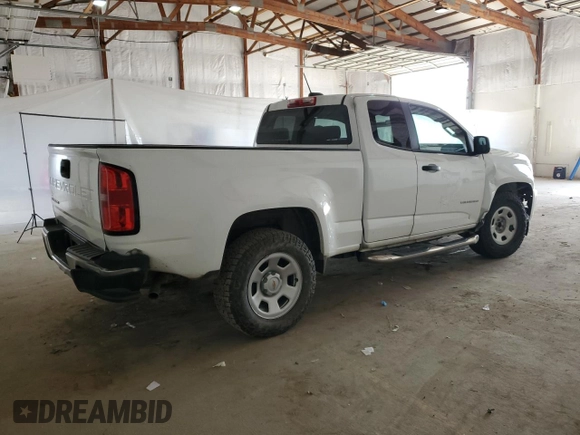 2022 Chevrolet Colorado 2WD Work Truck z VIN 1GCHSBEA2N1255924, wystawiony jako Copart lot #50080825 z przebiegiem 55 117 mil mil oraz Szkoda całkowita • Salvage title. Historia ofert i sprzedaży dostępna na DreamBid. Obrazek 3.