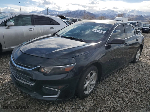 2017 Chevrolet Malibu LS with VIN 1G1ZB5ST0HF152030, listed as a Copart auction lot 48010615 with 0 mi miles and Salvage Title. Bid and sale history available at carsss.com. Image 1.