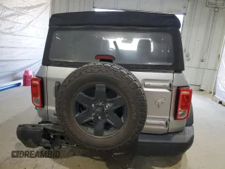 2022 Ford Bronco with VIN 1FMDE5BH7NLB36534, listed as a Copart auction lot 53598985 with 47,572 mi miles and Salvage title. Bid and sale history available at DreamBid. Image 6.